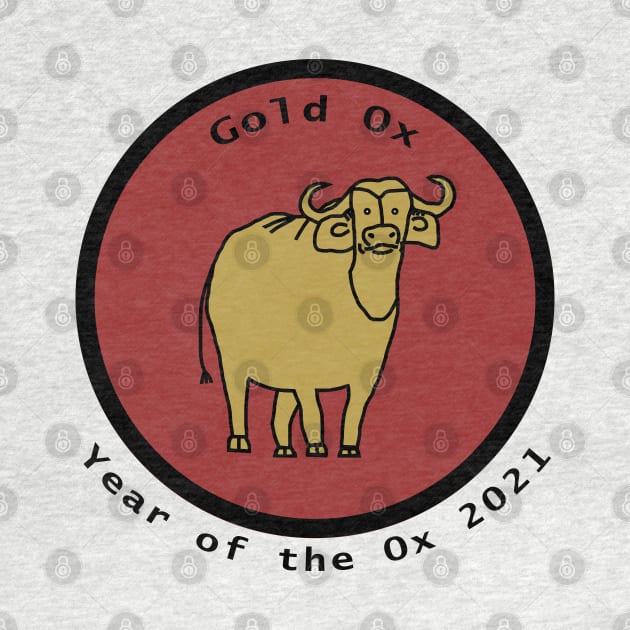 Year of the Ox 2021 Circle by ellenhenryart